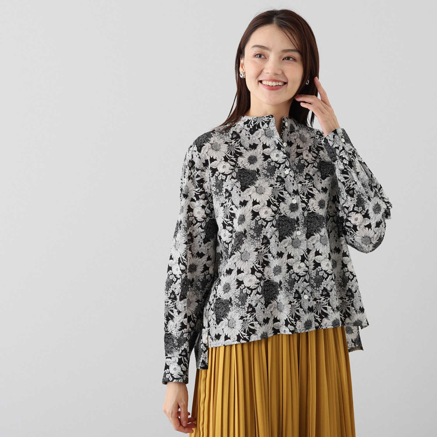 ソソット リバティプリント イーストボーンローン ブラウス