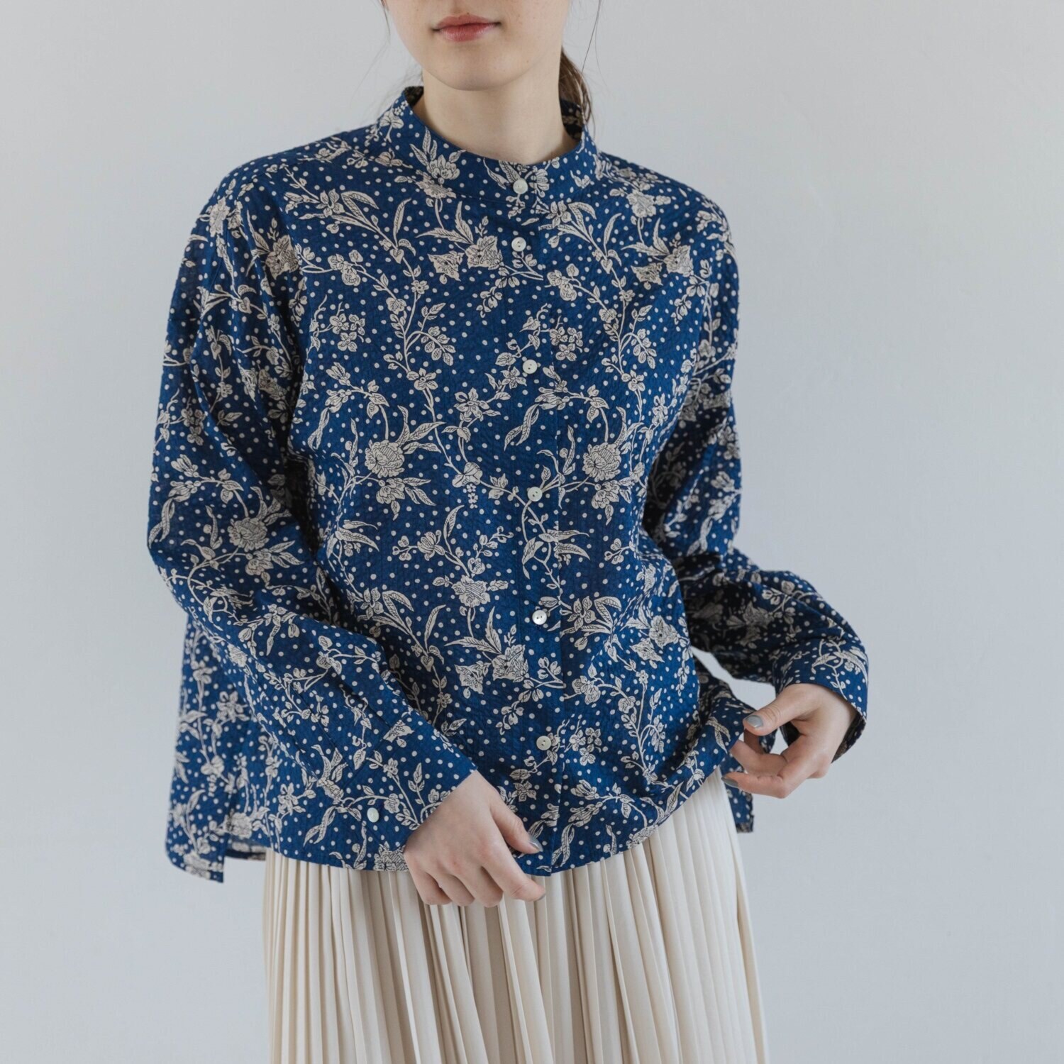 ソソット リバティプリント イーストボーンローン ブラウス