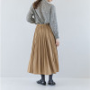 ソソット アンティーク調サテン 消しプリーツスカート