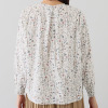 ソソット リバティプリント ポプリンギャザーブラウス