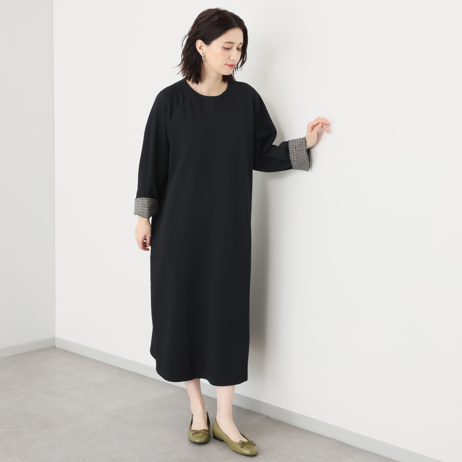 ソソット カノコポンチ クルーネックワンピース