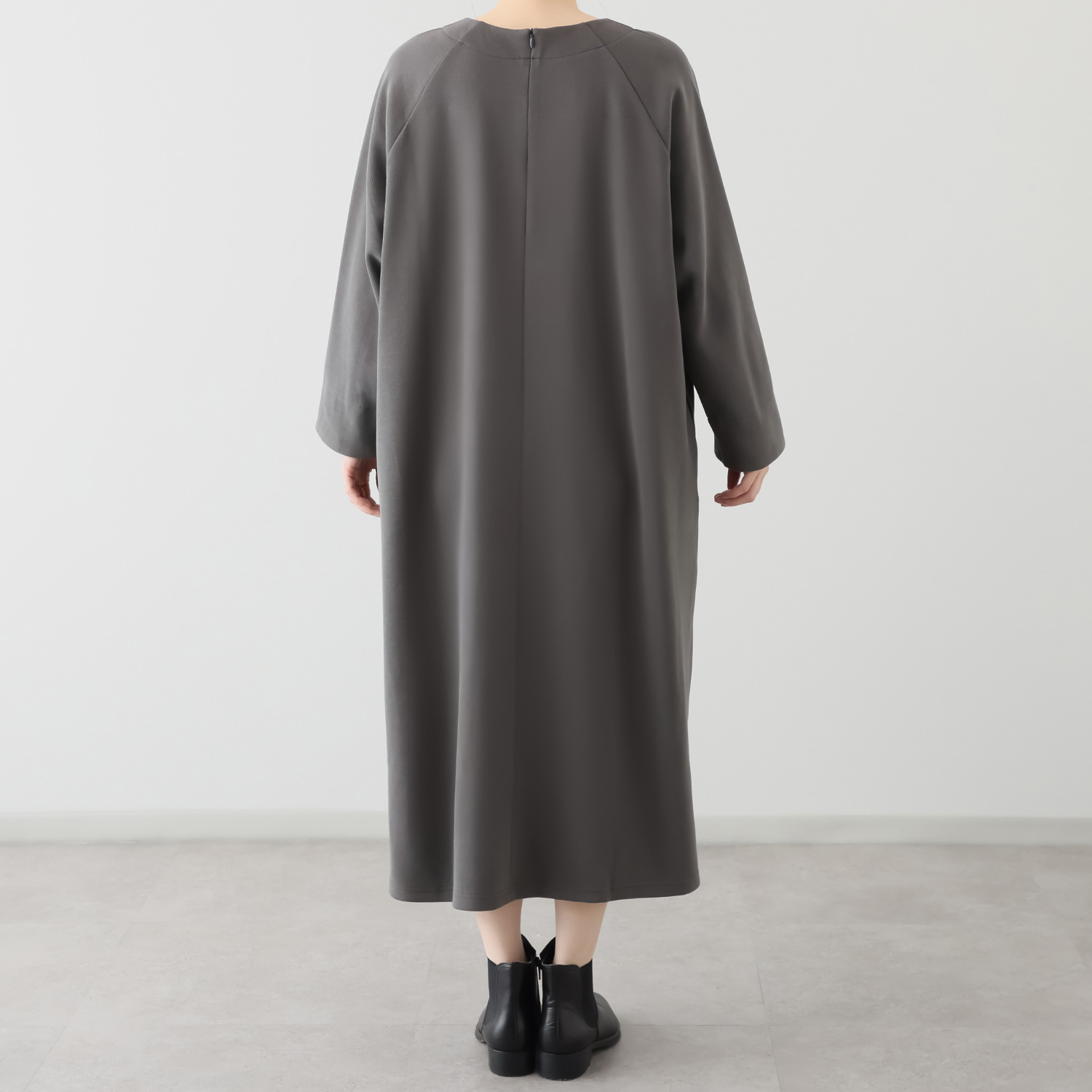 ソソット カノコポンチ クルーネックワンピース