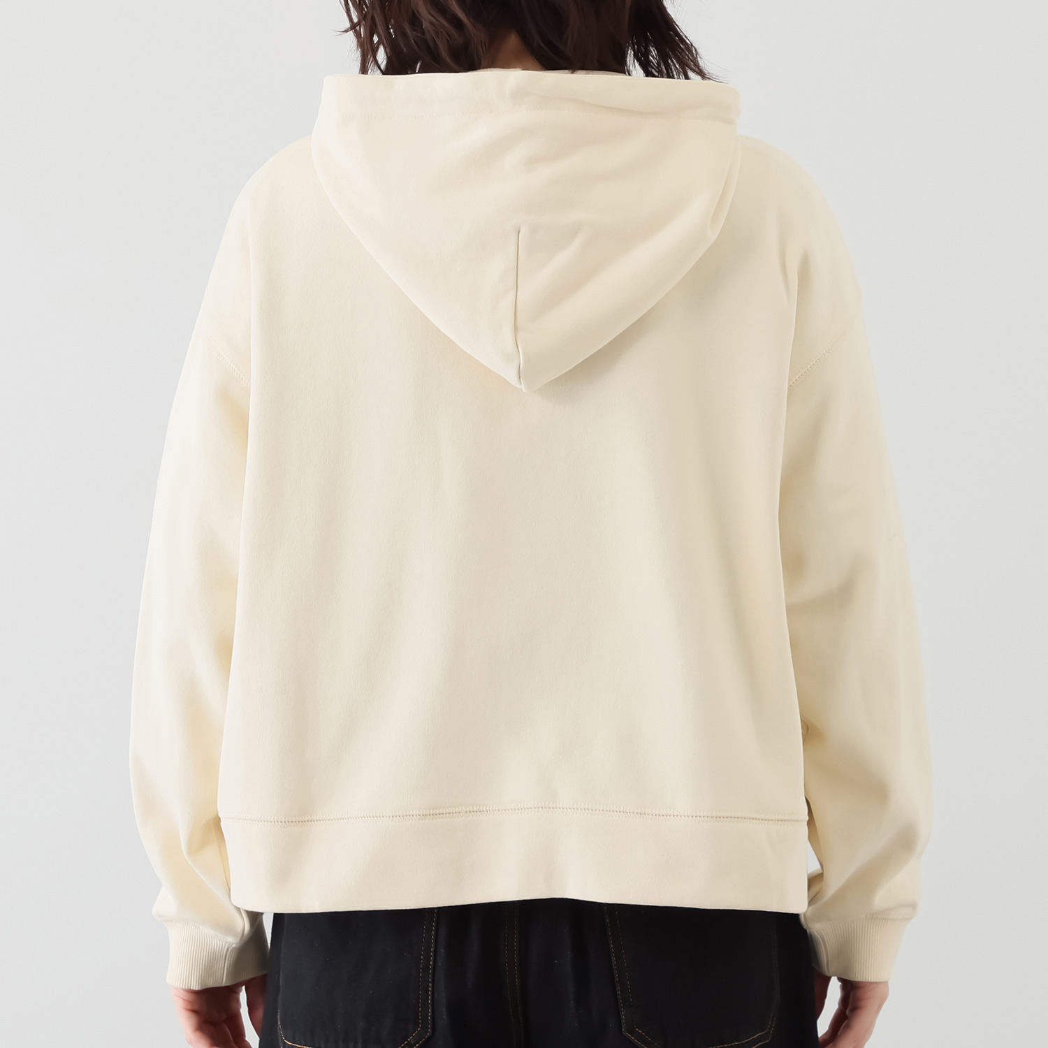 ソソット 裏毛 見返しリバティプリント フードジャケット