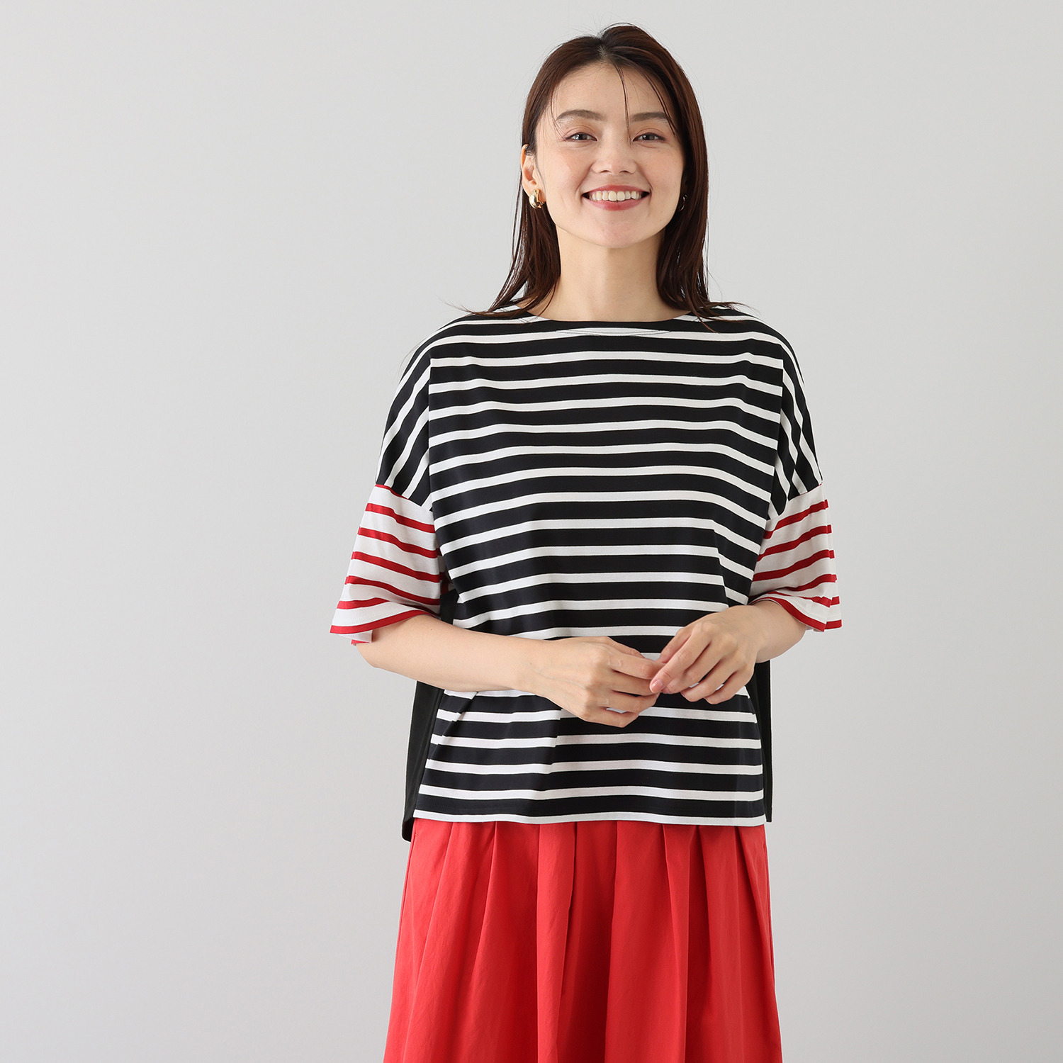 ポンデシャロン 日本製 クレイジーボーダー Ｔシャツ