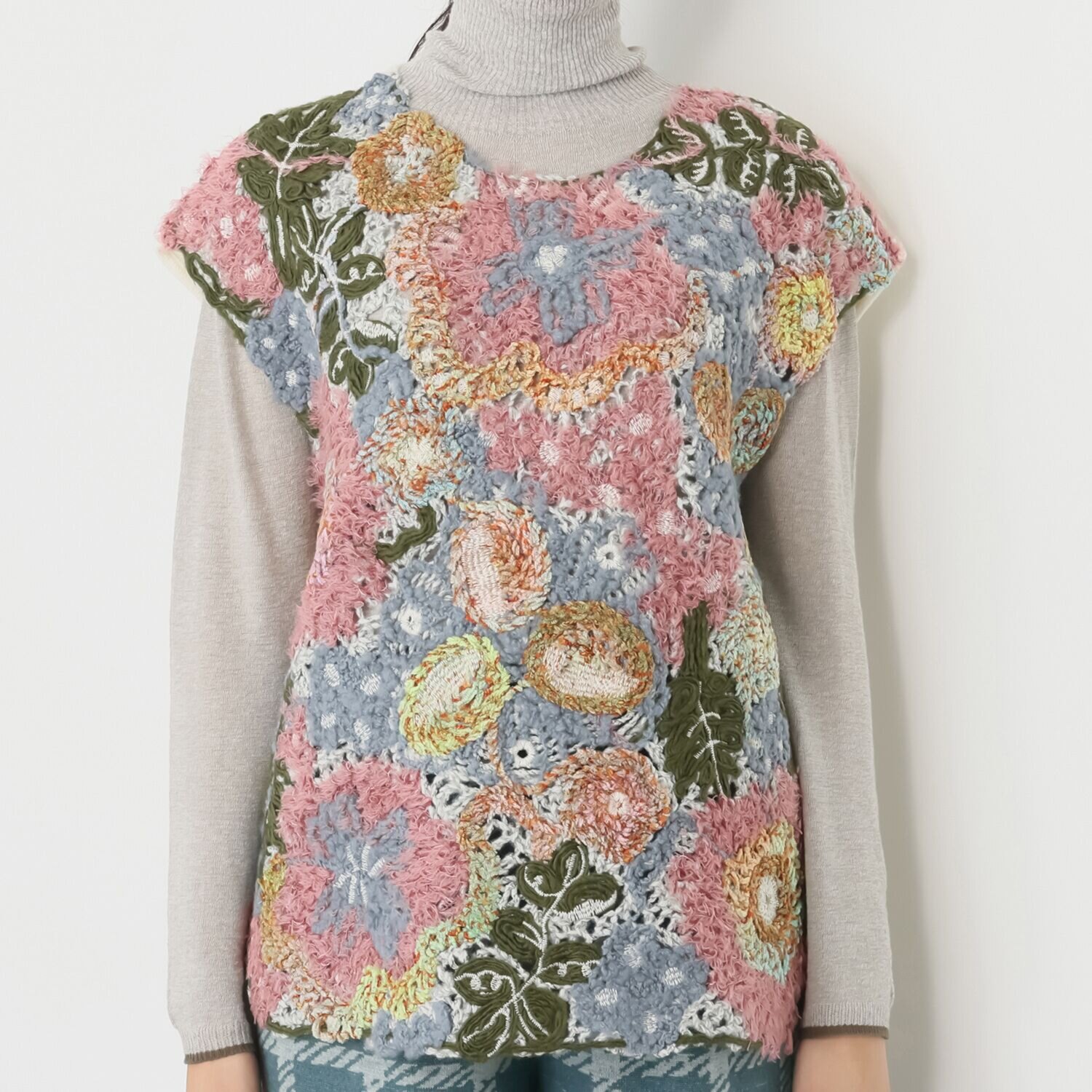 エム　アンド　キョウコ オールコード刺しゅう ベスト