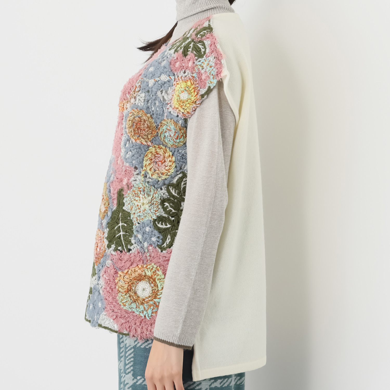 エム　アンド　キョウコ オールコード刺しゅう ベスト