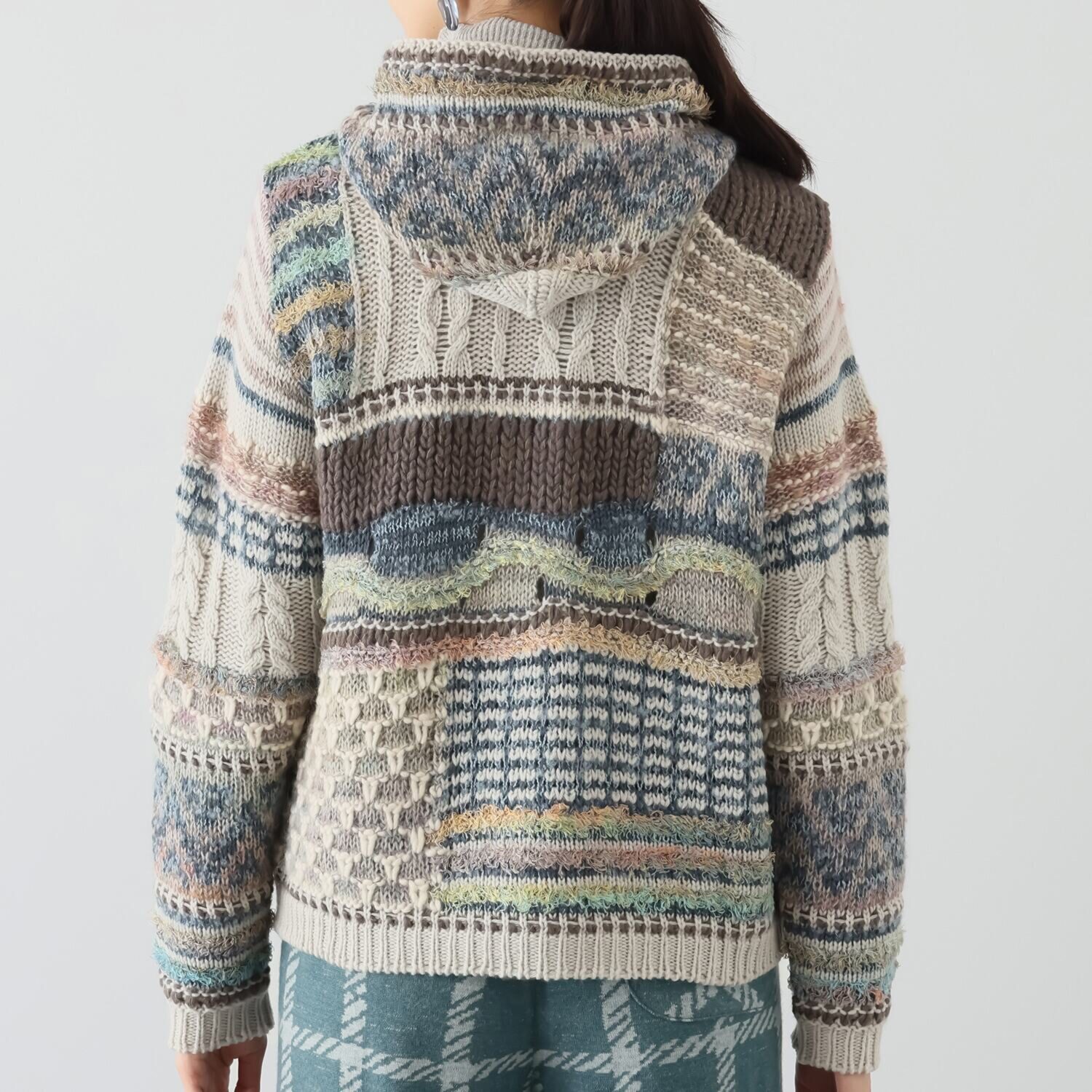 エム　アンド　キョウコ フード付 カーディガン