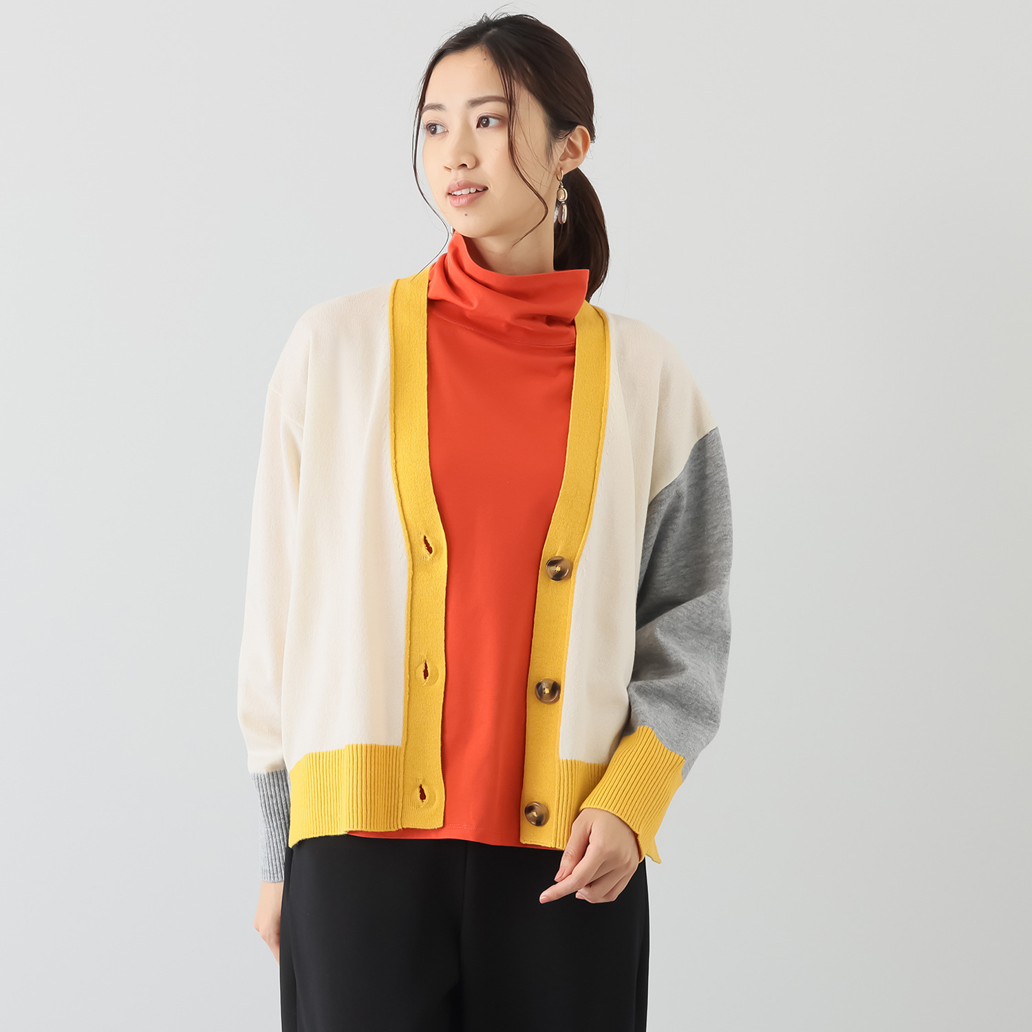 Ｋｕｎｎｙ． カラーブロック カーディガン