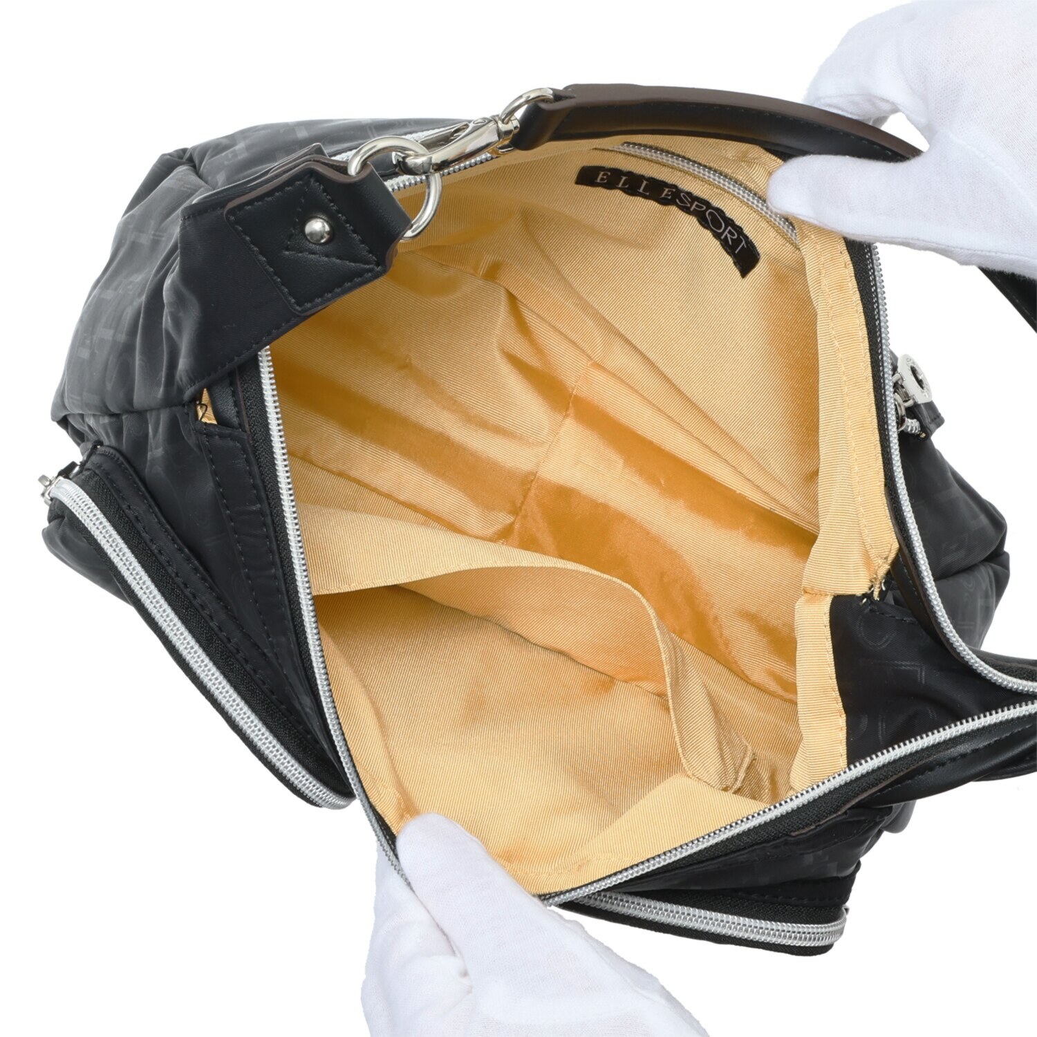 ＥＬＬＥ　ＳＰＯＲＴ 軽量　はっ水 ヒートエンボスナイロン ２ウェイショルダーバッグ