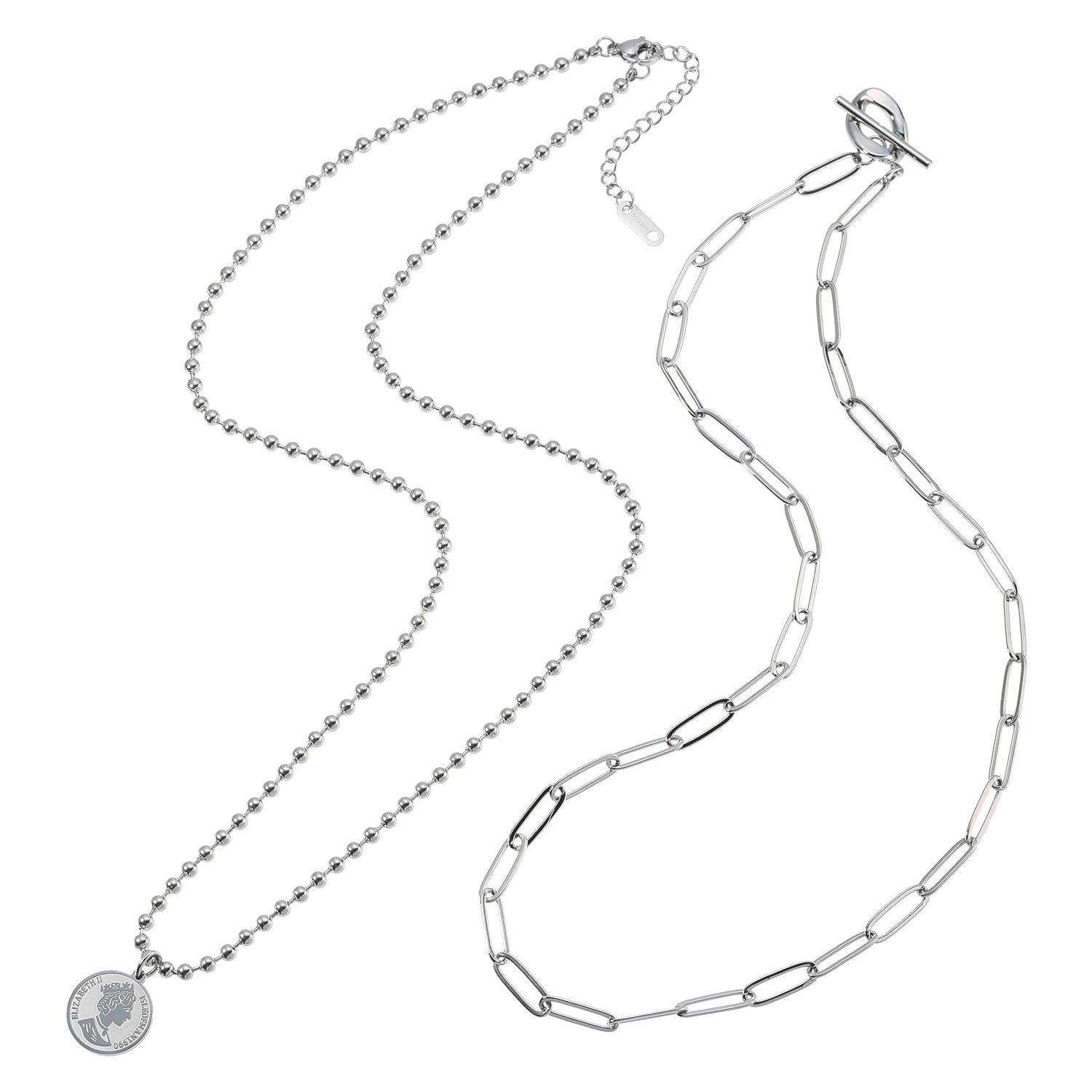 ステロ ステンレス ネックレス＆ ペンダントトップ コーディネイト３点セット