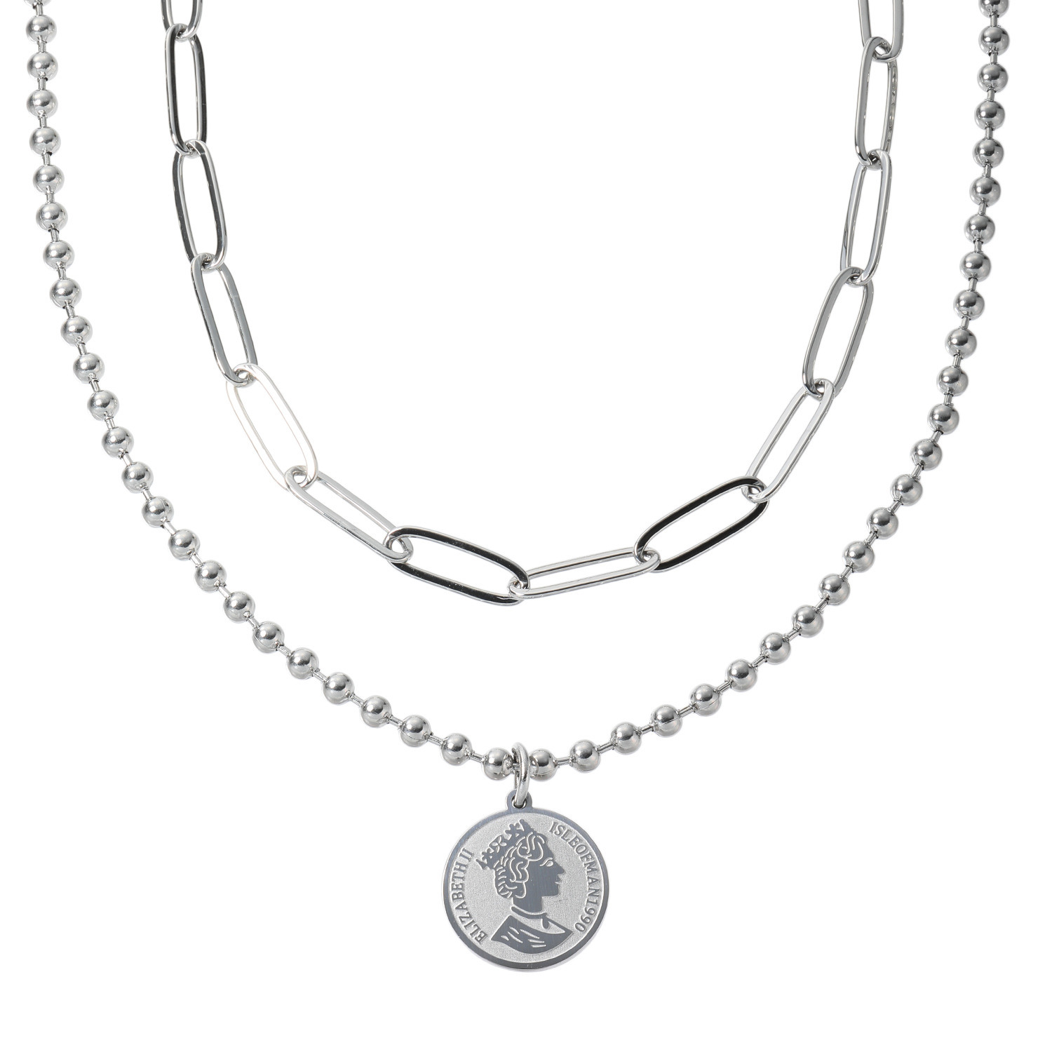 ステロ ステンレス ネックレス＆ ペンダントトップ コーディネイト３点セット