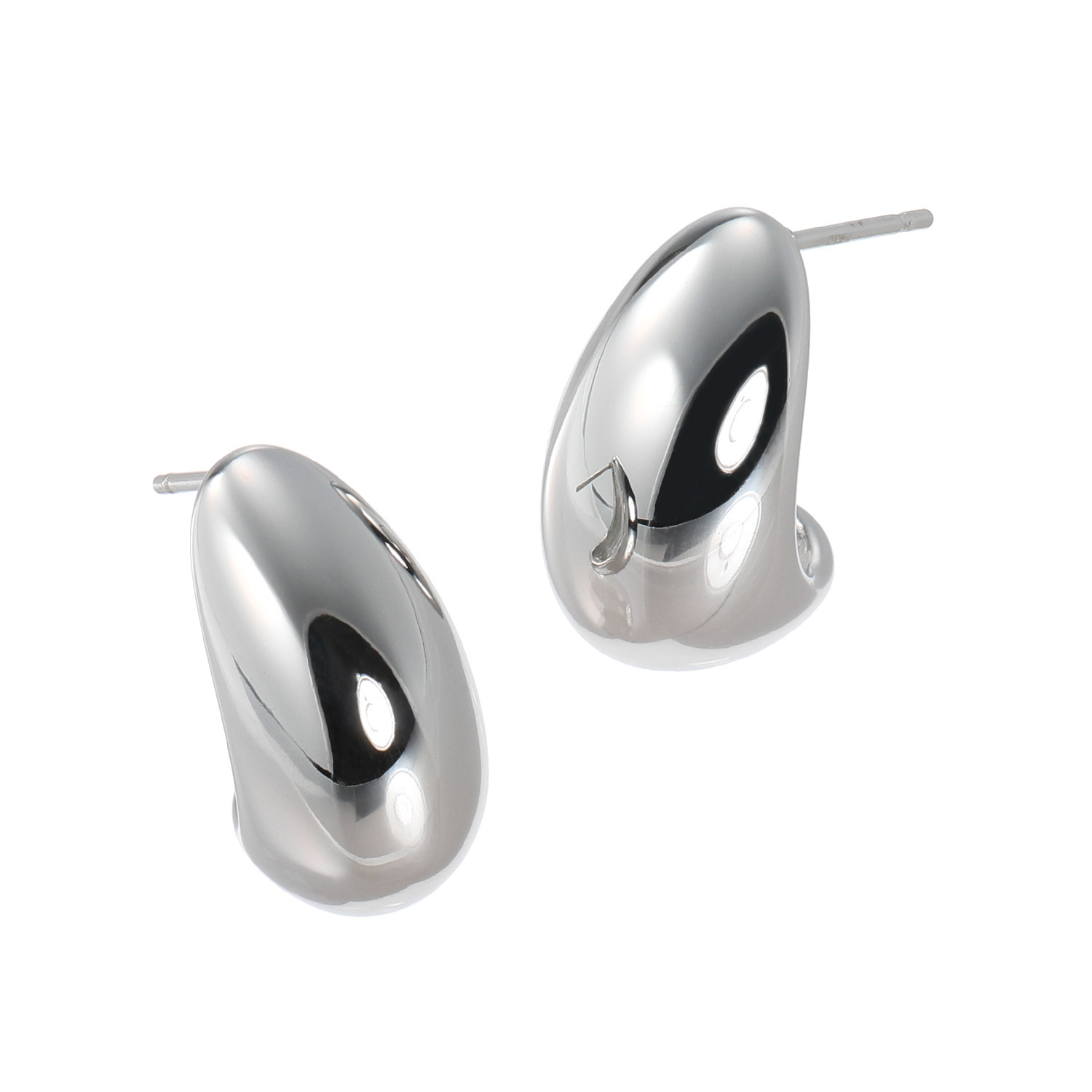 ステロ ステンレス プランプムーン ピアス