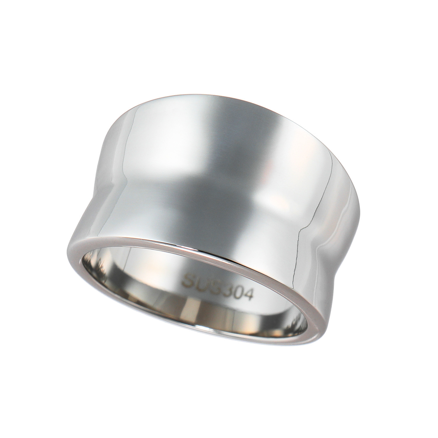 ステロ ステンレス ワイドカーブ リング