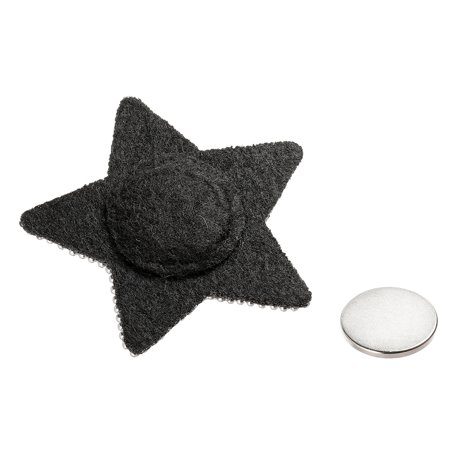 マイビジュー パールビジュウ＆ ガラスビジュウ スターデザイン マグネットブローチ