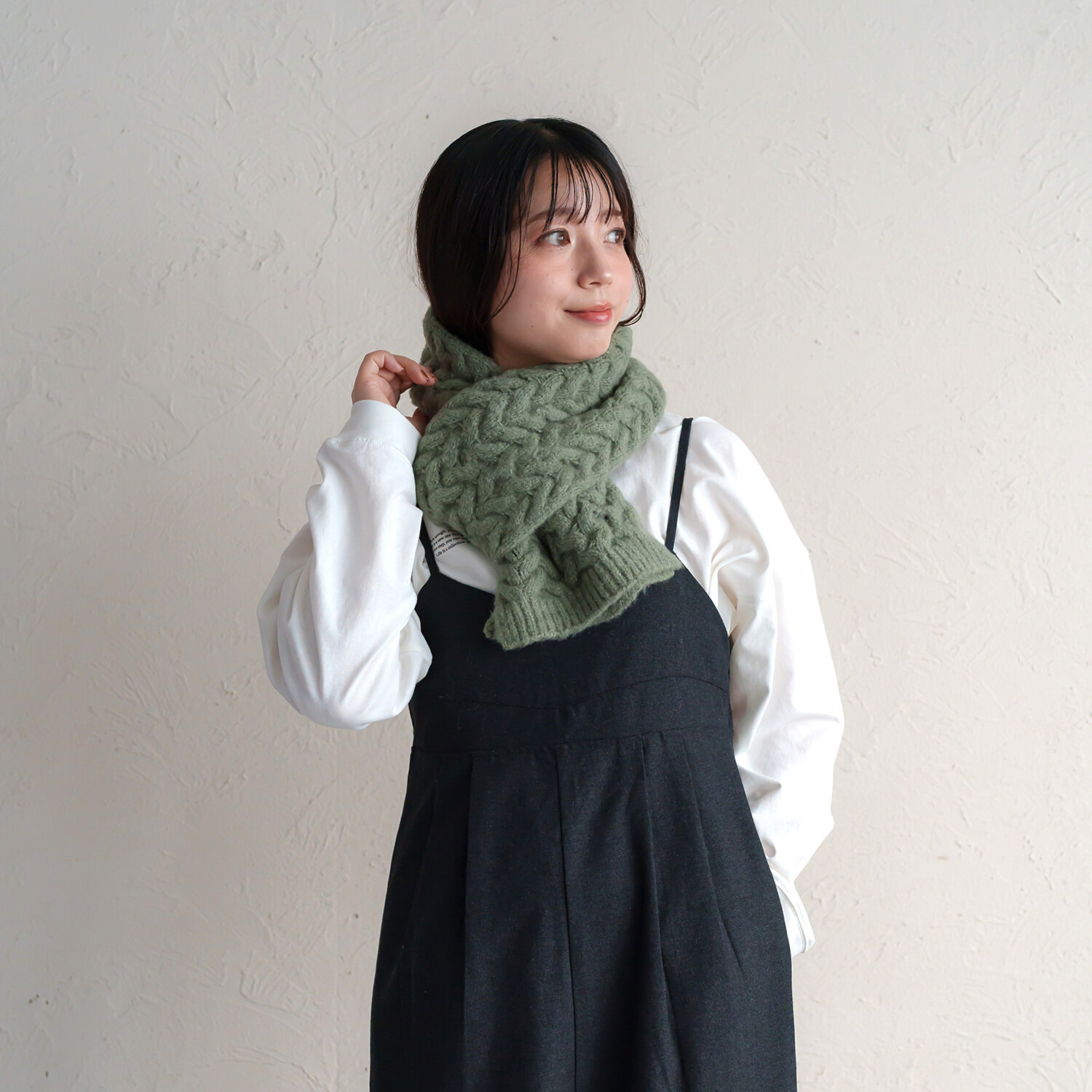 かわいい雑貨屋さん グロリア ジグザグ編み ニットマフラー