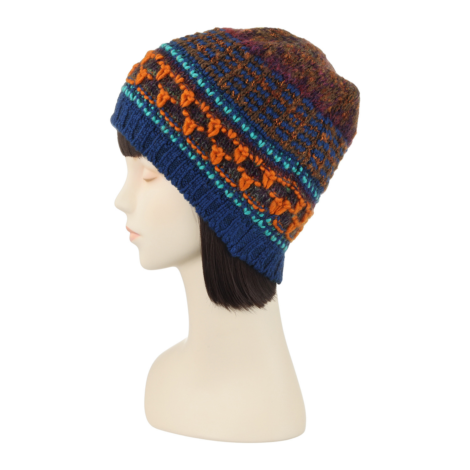 エム　アンド　キョウコ ファンシーミックス ニット帽