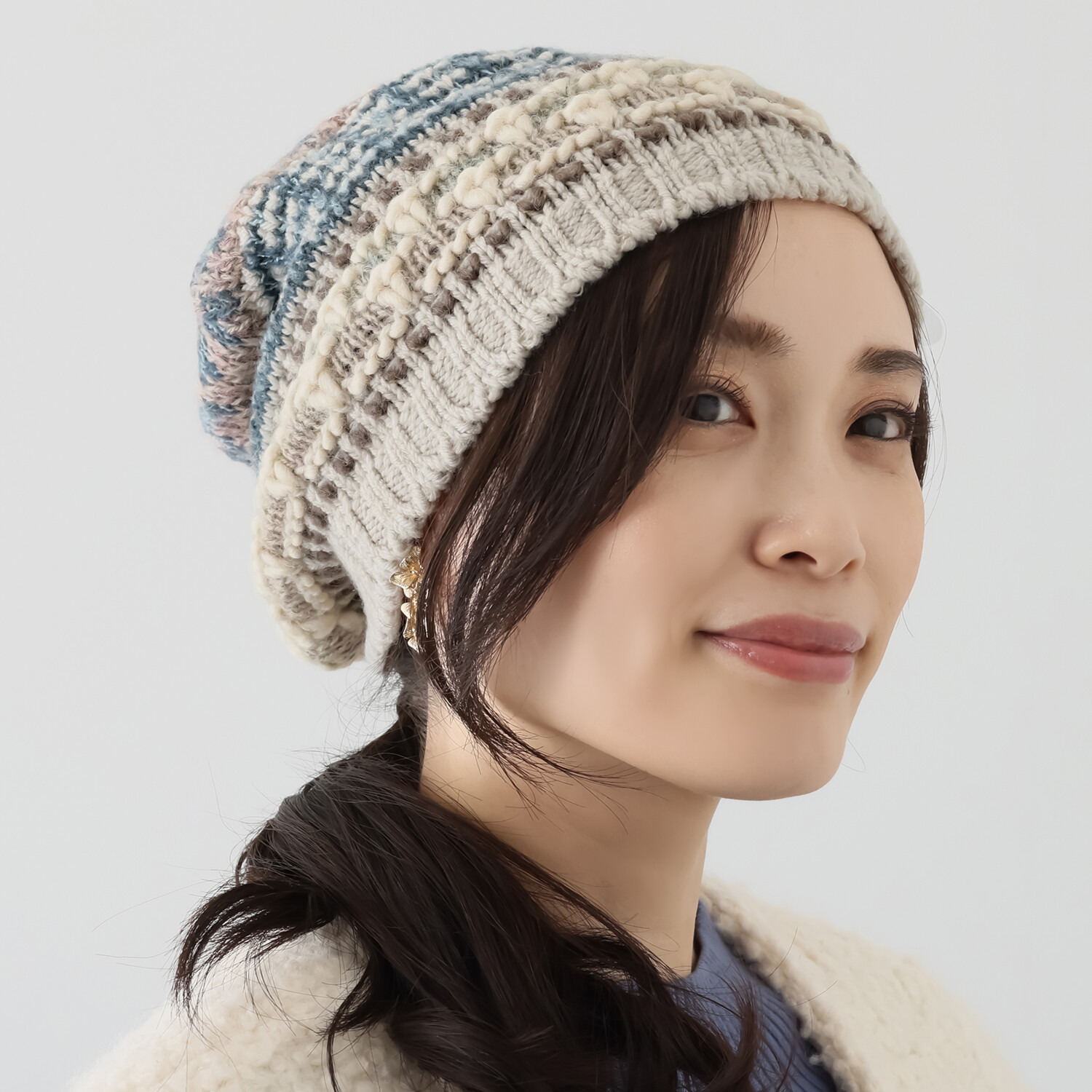 エム　アンド　キョウコ ファンシーミックス ニット帽