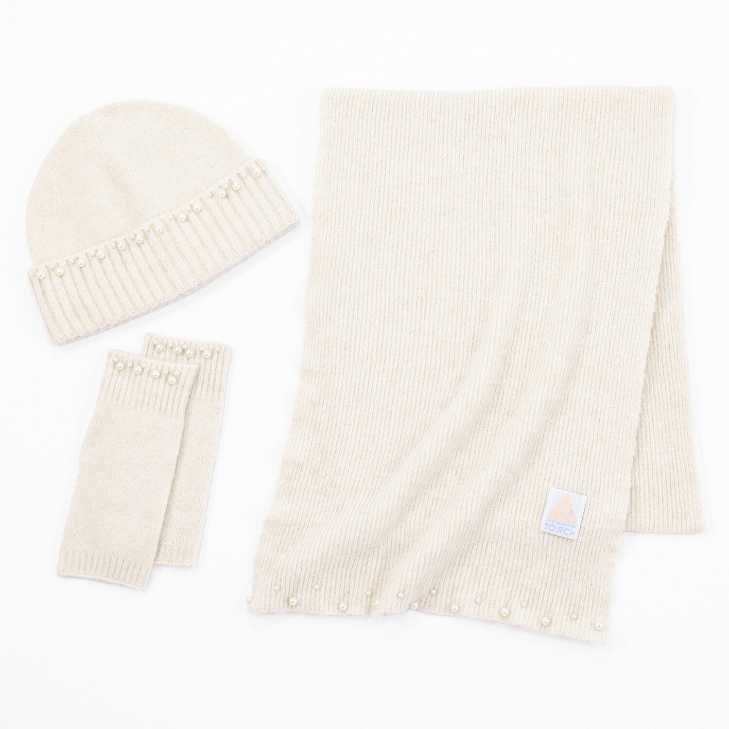 トーチ パールビジュウ ニット小物３点セット