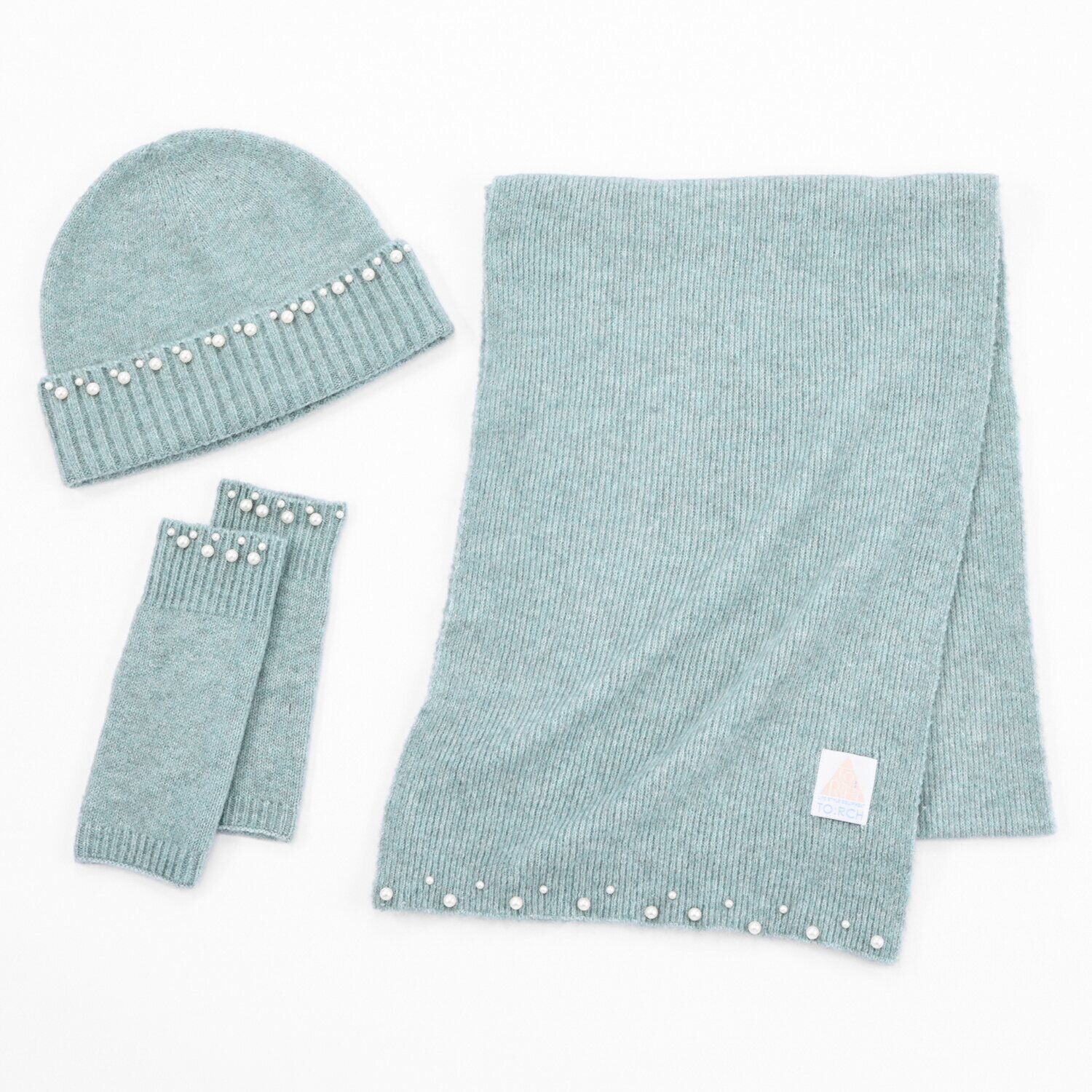 トーチ パールビジュウ ニット小物３点セット