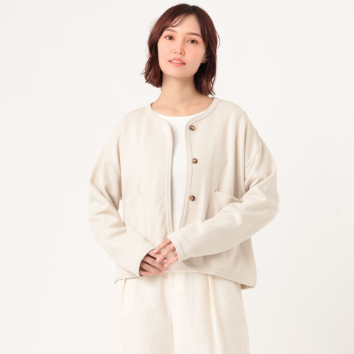 エムエムオー 比翼 裏毛カーディガン エムエムオー 比翼 裏毛カーディガン