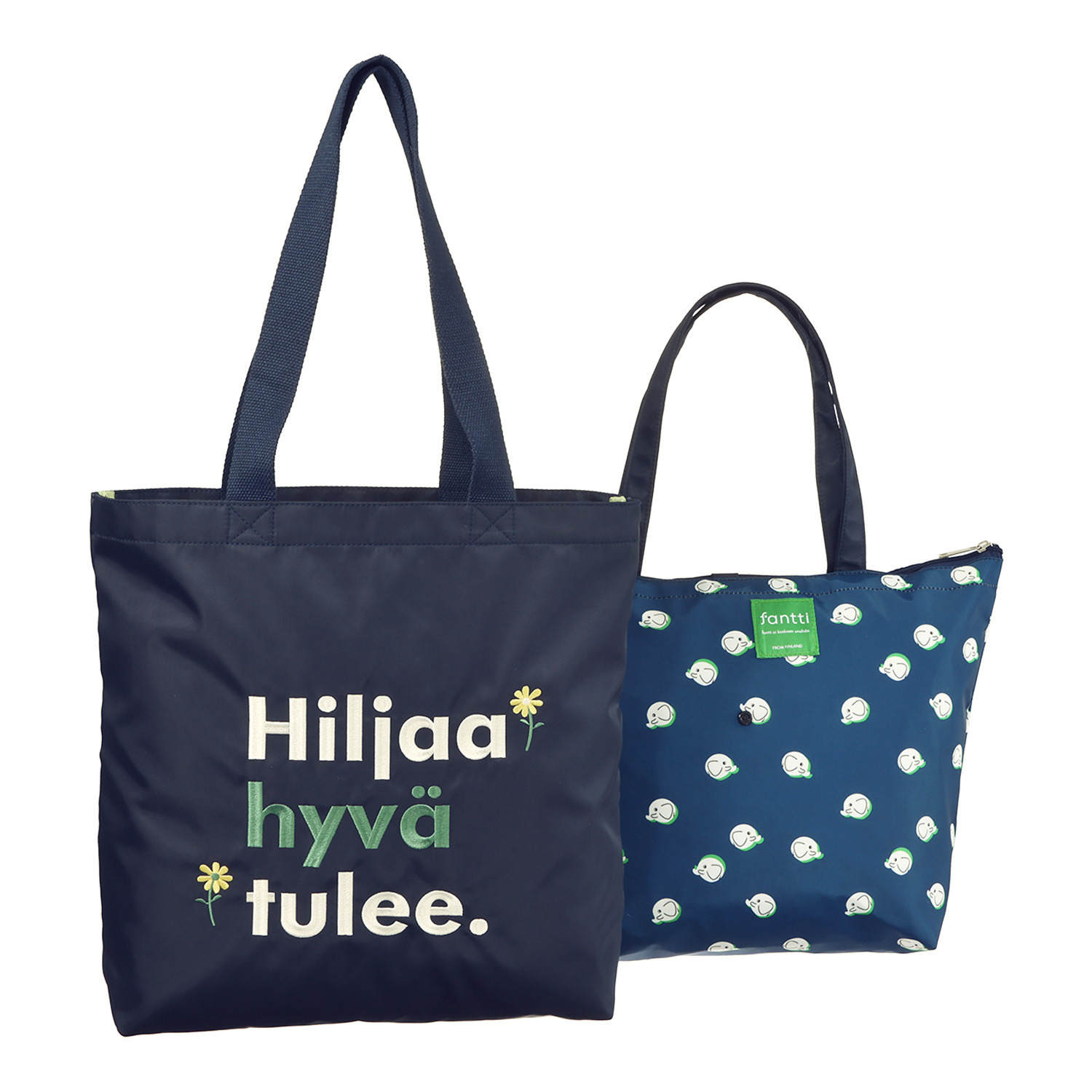 ファンティ 保冷エコバッグ付き ６ポケットで多収納 トートバッグ