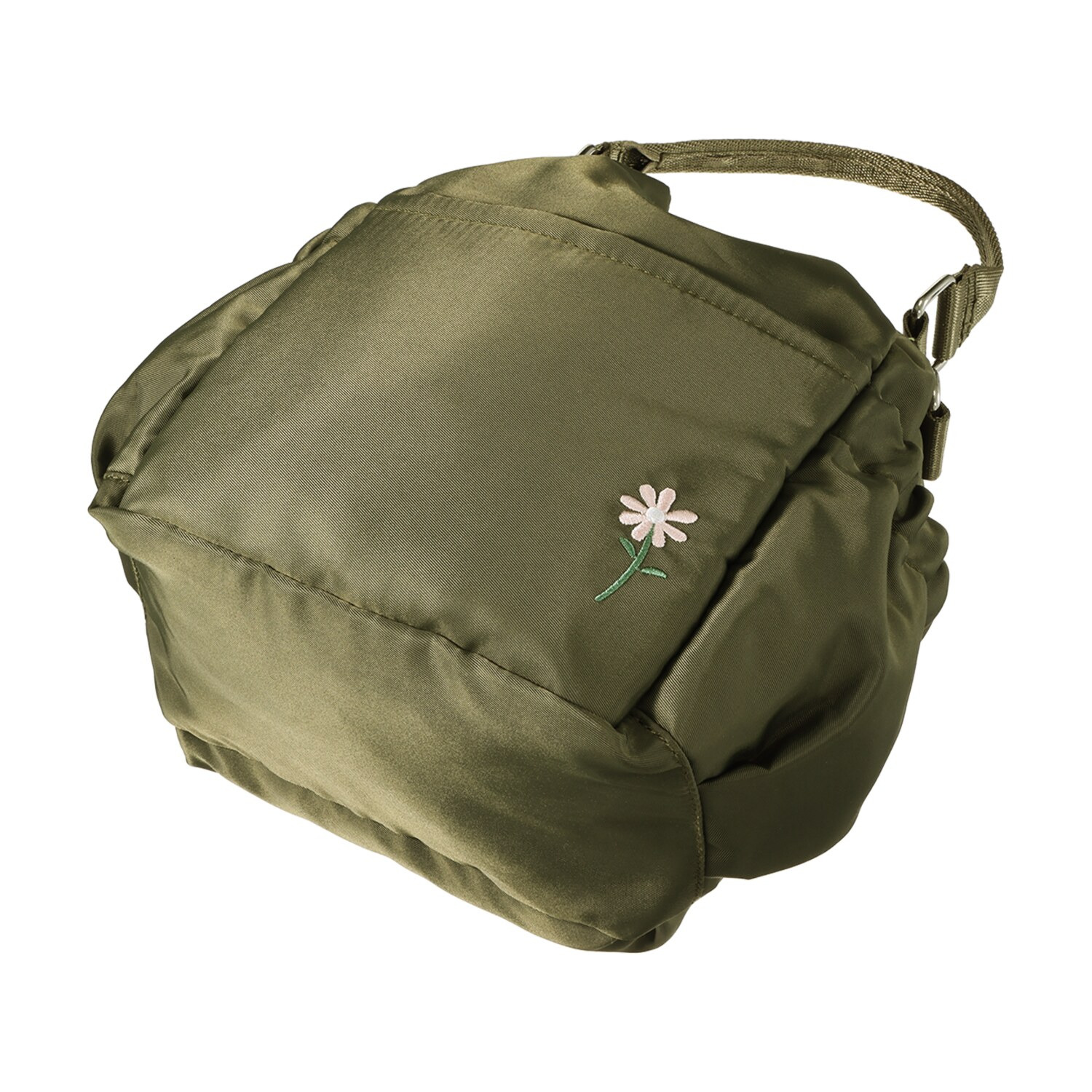 ファンティ ６ポケットで収納充実 軽くて丈夫な毎日使える 巾着型２ウェイバッグ