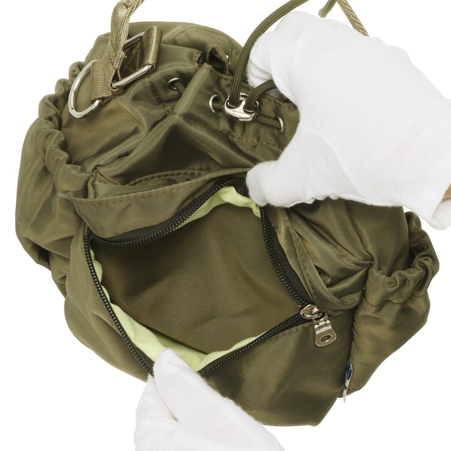 ファンティ ６ポケットで収納充実 軽くて丈夫な毎日使える 巾着型２ウェイバッグ