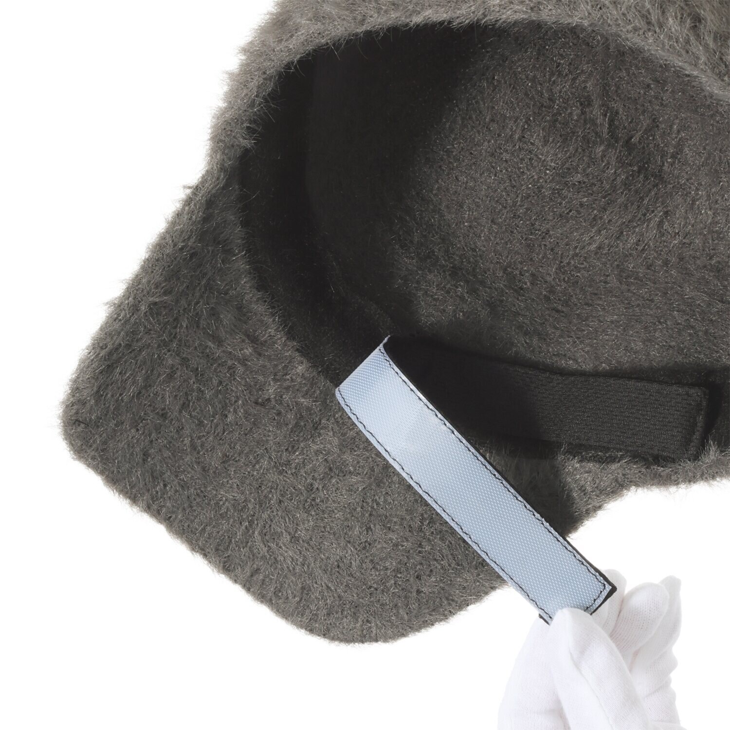 ファンティ ふわふわシャギー 洗える汚れ防止テープ付 サイズ調整可能 キャスケット