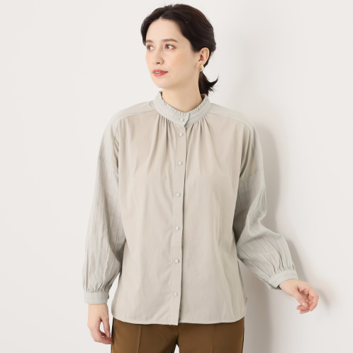 ポンデシャロン　２ウェイ　フリルスタンドブラウス