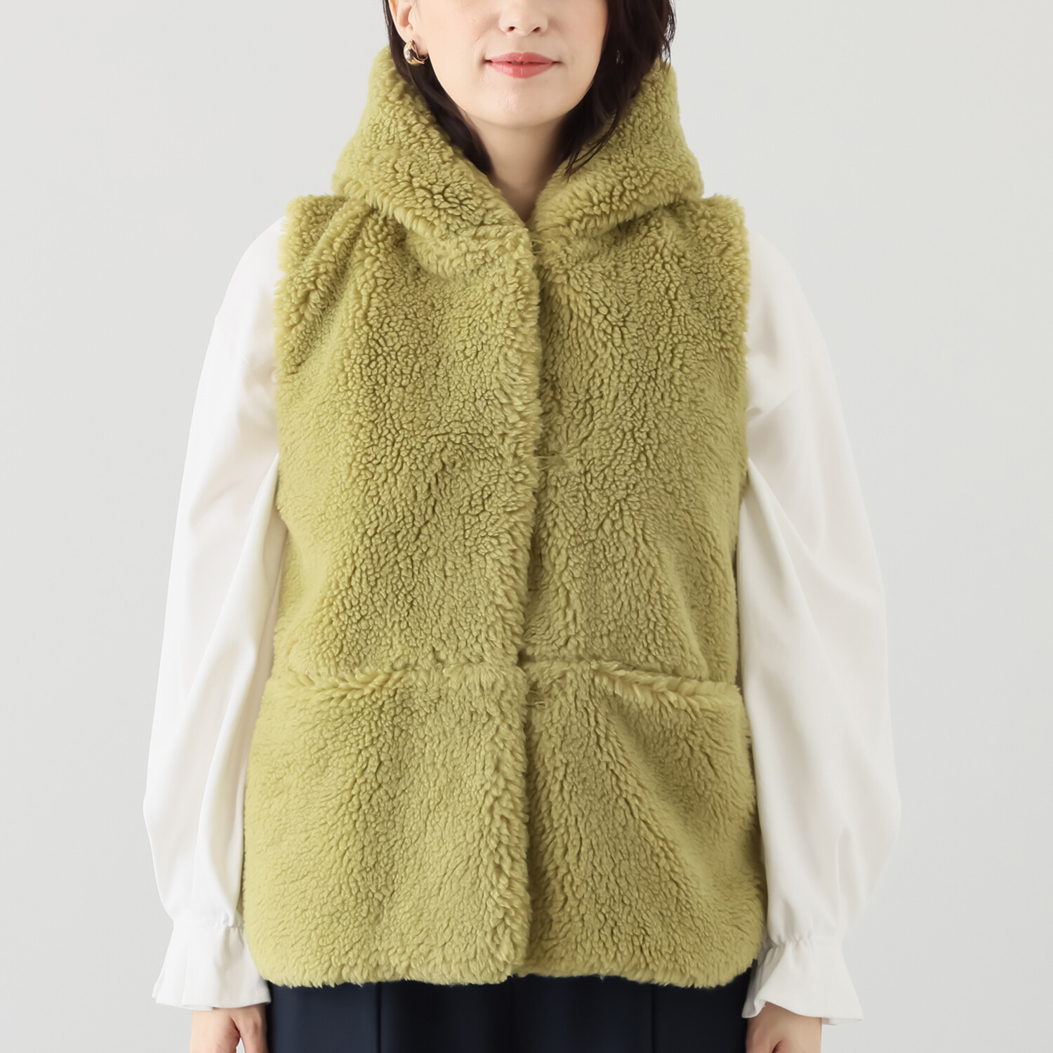 クリン　ヨシキ プードルボア ダウンベスト