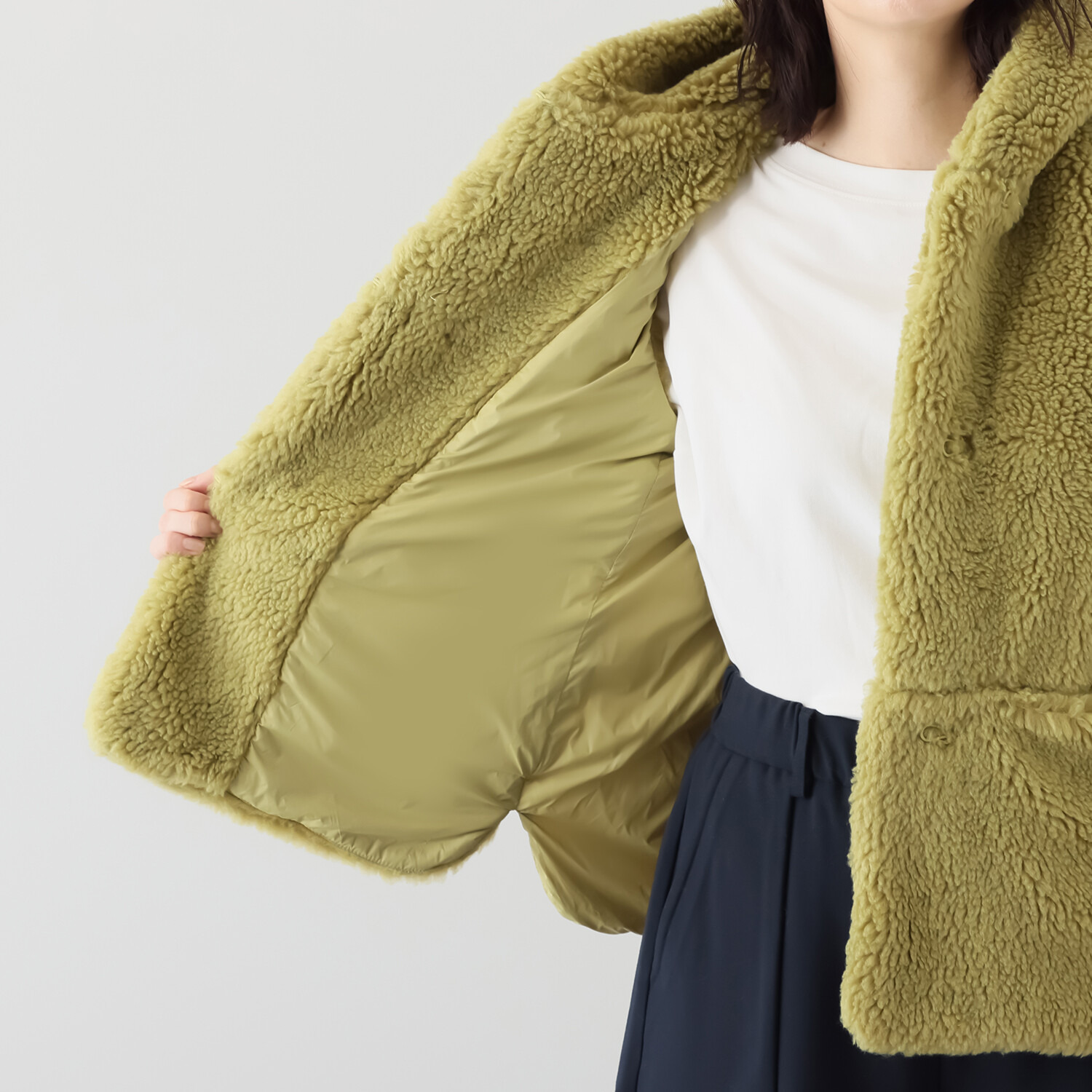 クリン　ヨシキ プードルボア ダウンベスト