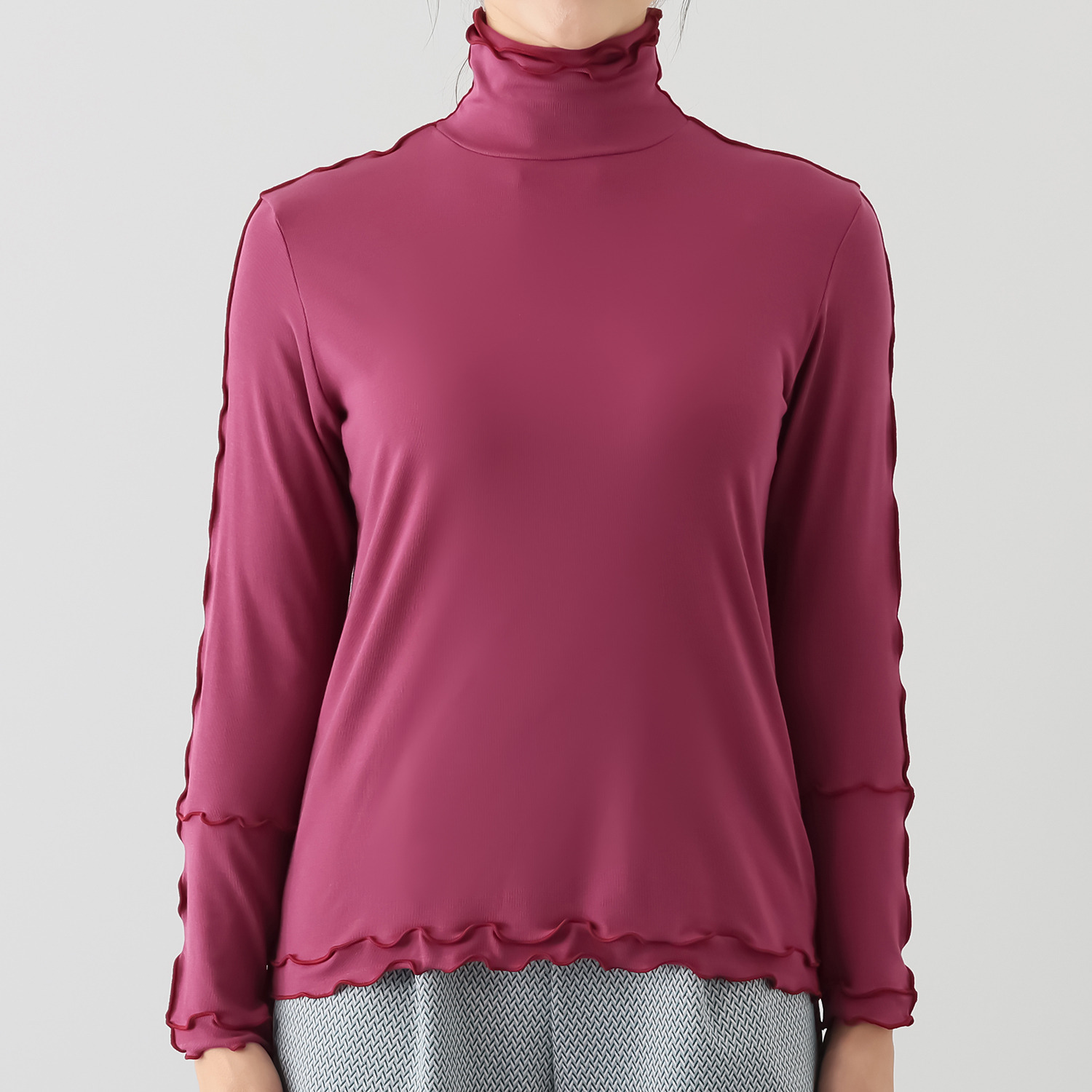 クリン　ヨシキ ベアフライス メロウアクセント バイカラー ２ウェイプルオーバー