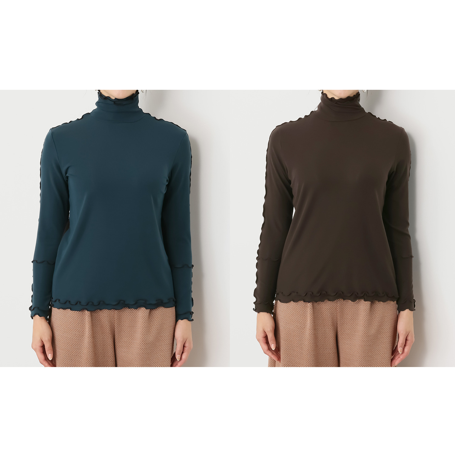 クリン　ヨシキ ベアフライス メロウアクセント バイカラー ２ウェイプルオーバー