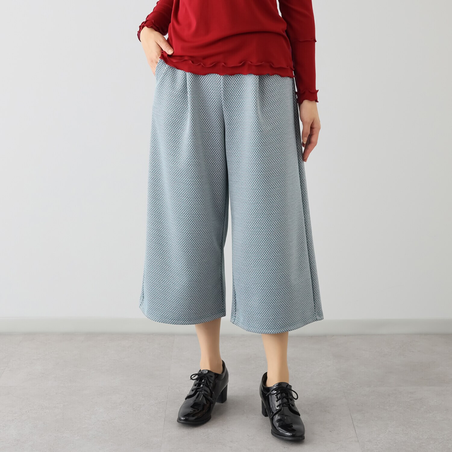 クリン　ヨシキ ジャガード ガウチョパンツ