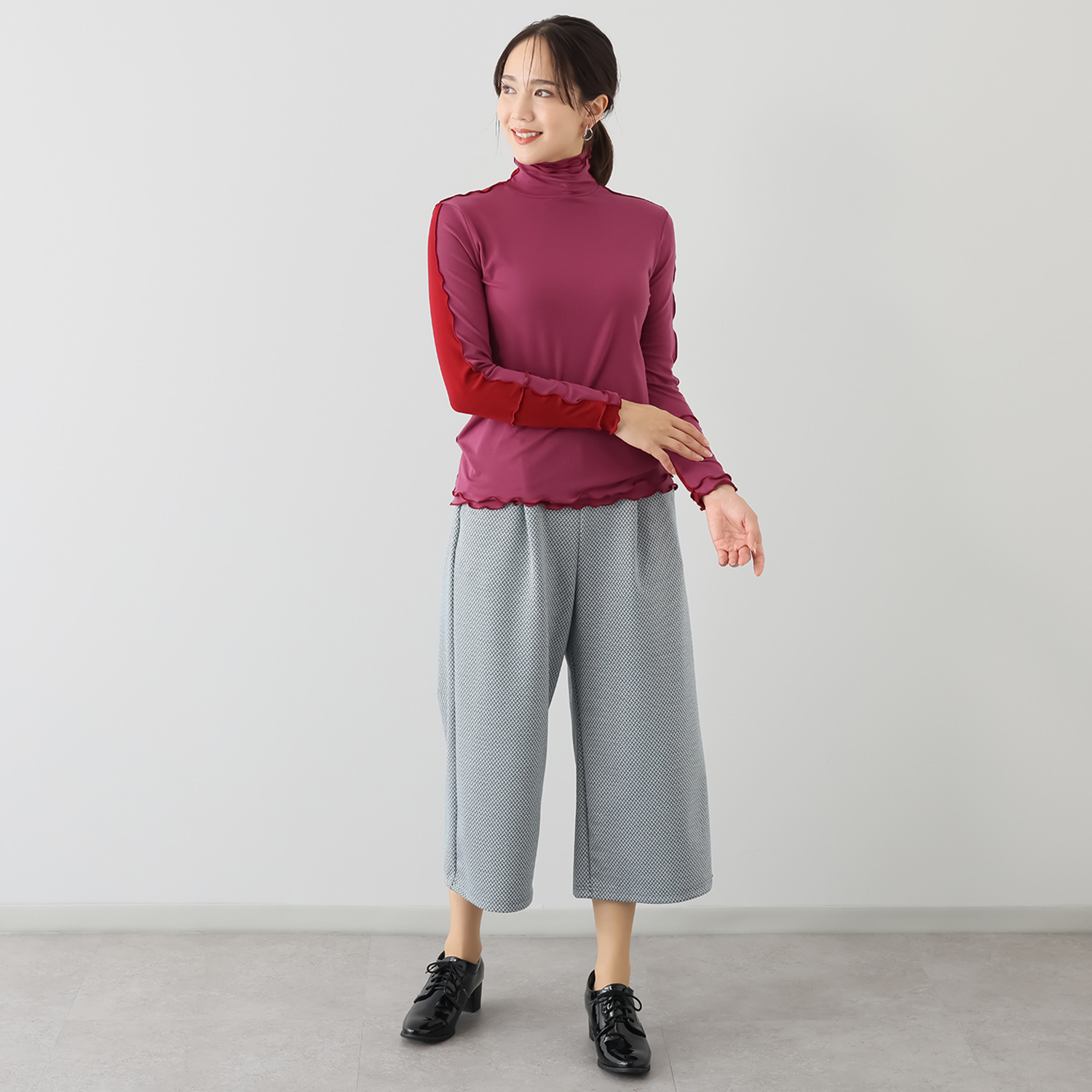 クリン　ヨシキ ジャガード ガウチョパンツ