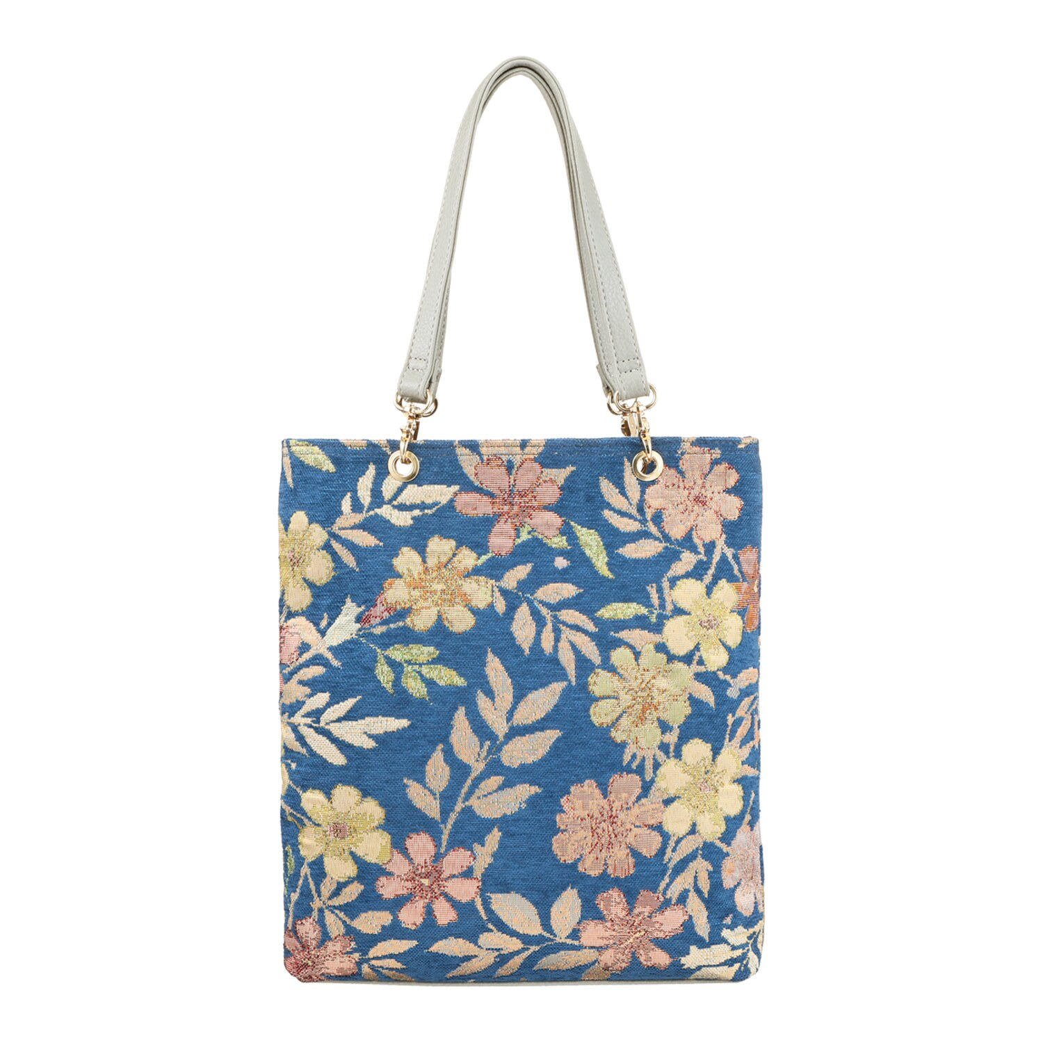 ラルジュ 花柄ジャガード 縦型Ａ４トートバッグ