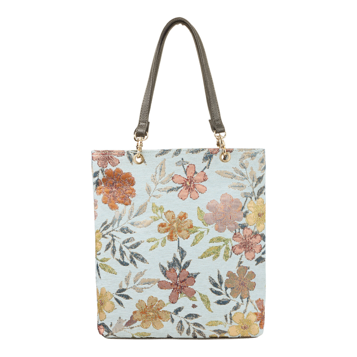 ラルジュ 花柄ジャガード 縦型Ａ４トートバッグ