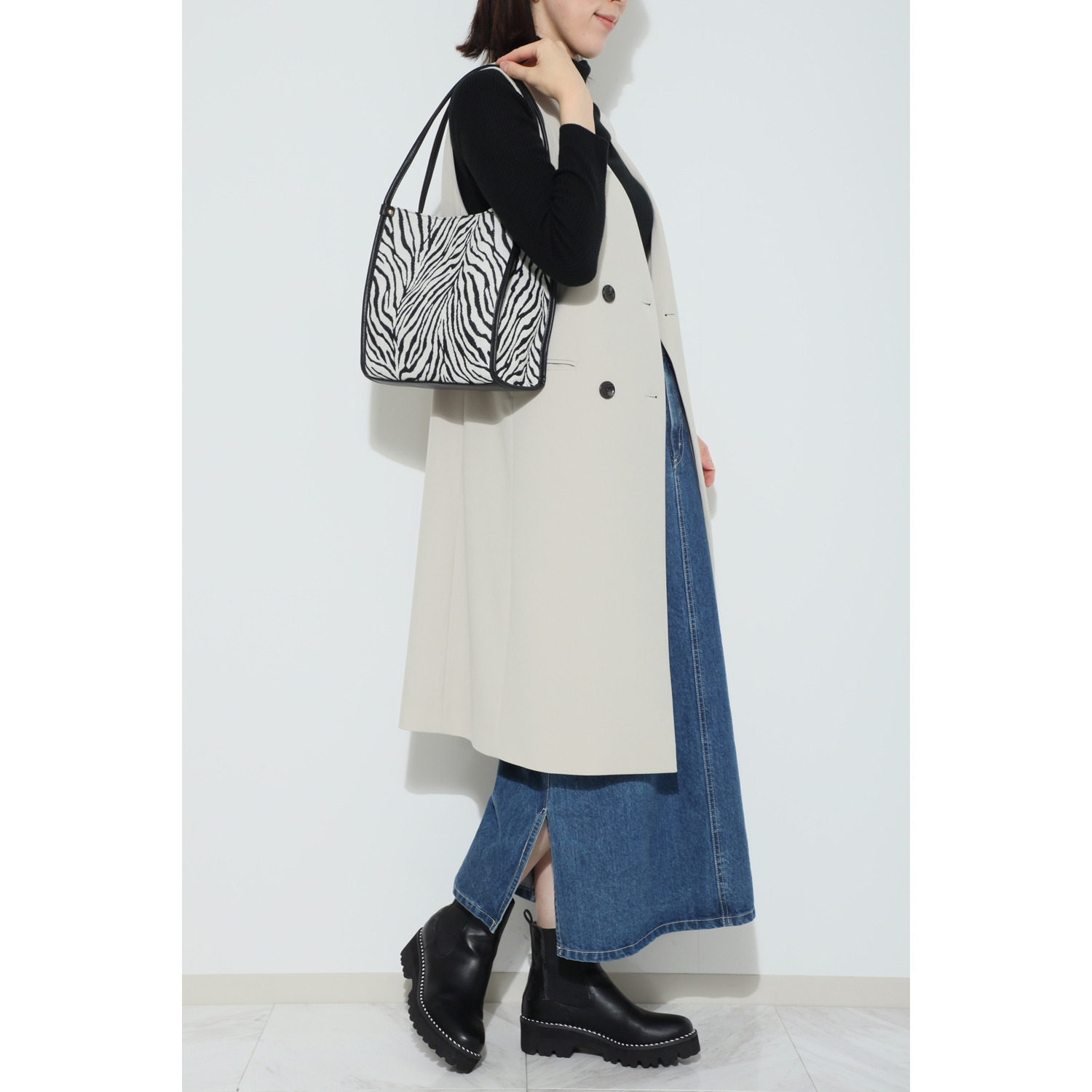 ラルジュ アニマル柄 トートバッグ