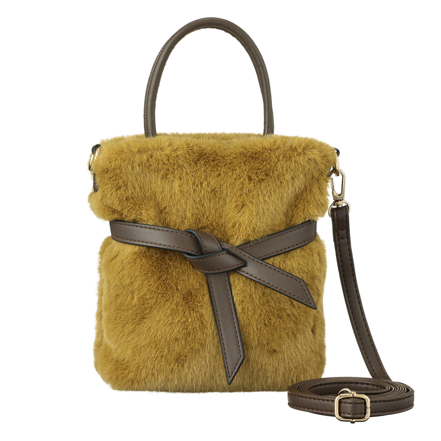 ラルジュ ベルトデザイン ファーポシェット