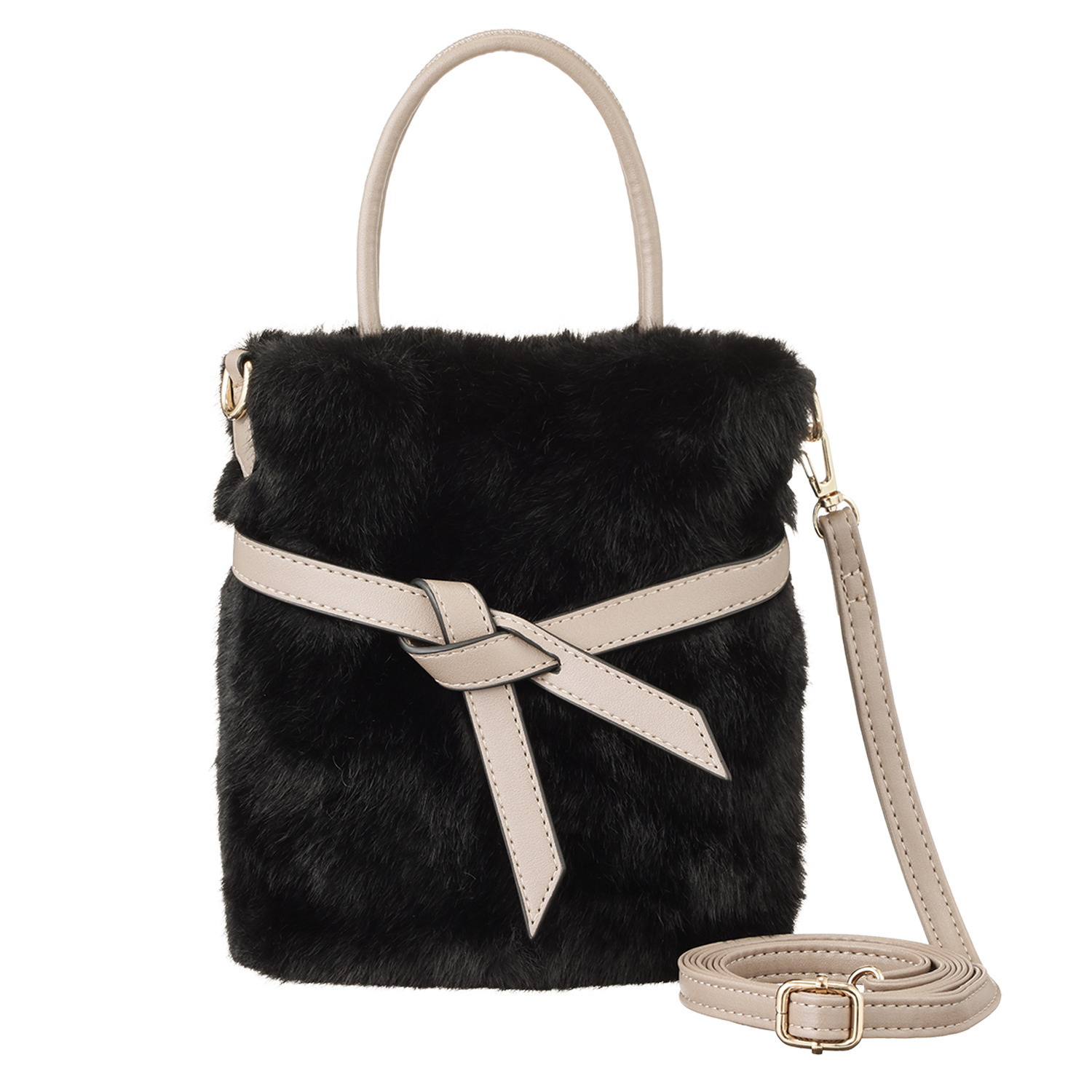 ラルジュ ベルトデザイン ファーポシェット