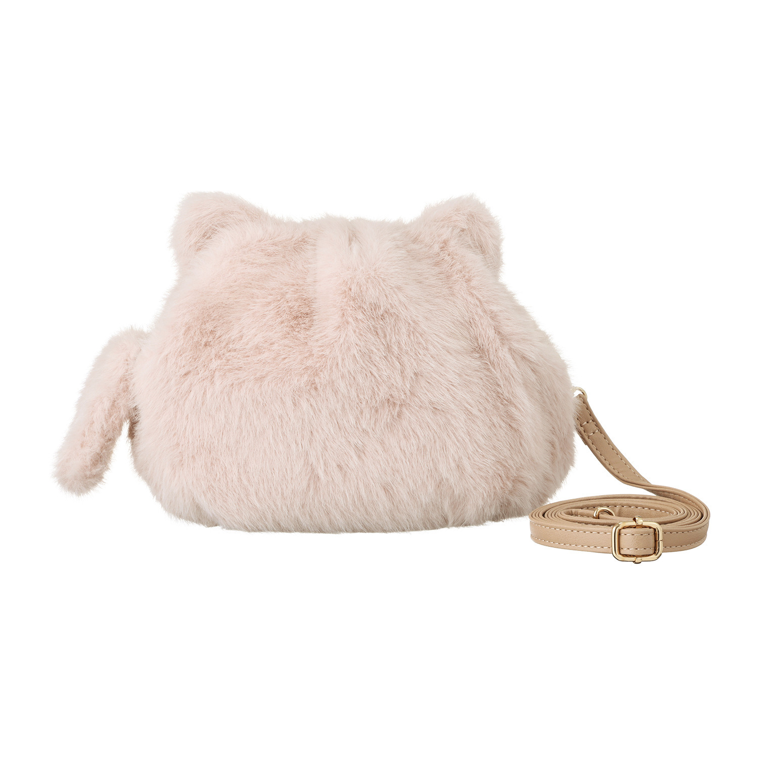 ラルジュ ふわふわ ねこちゃんポシェット