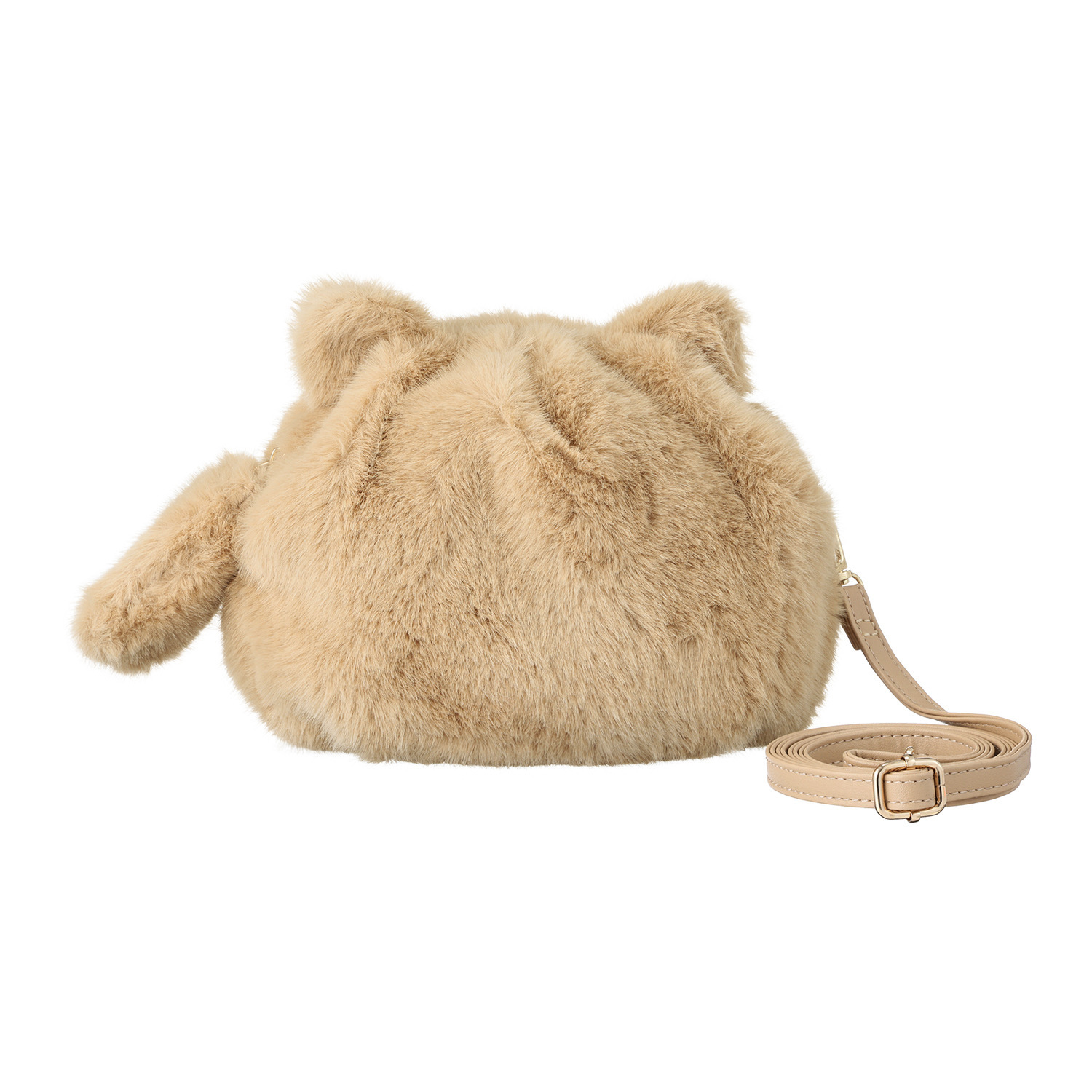 ラルジュ ふわふわ ねこちゃんポシェット