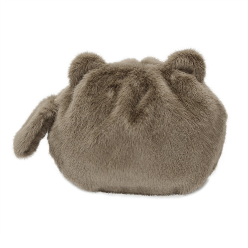 ラルジュ ふわふわ ねこちゃんポシェット