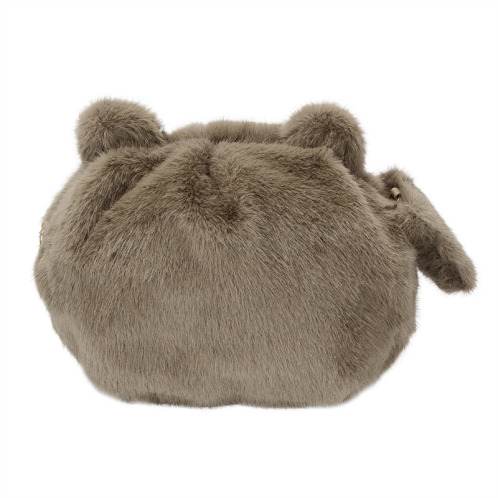 ラルジュ ふわふわ ねこちゃんポシェット