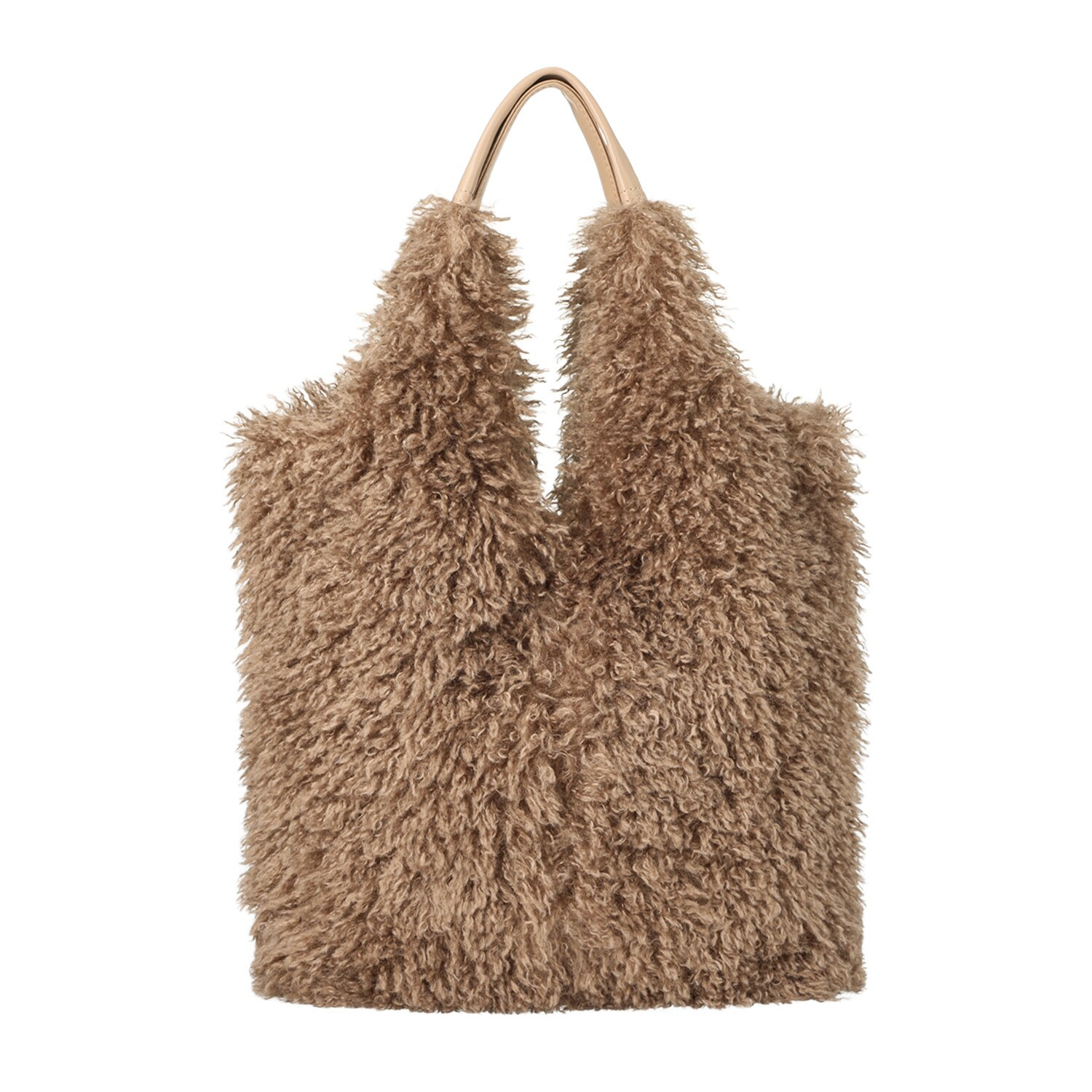 ラルジュ 軽量もけもけ ボリュームトートバッグ