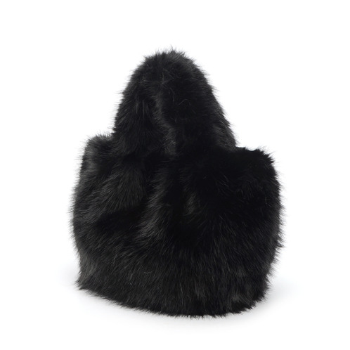 ラルジュ ボリューム フェイクファー トートバッグ