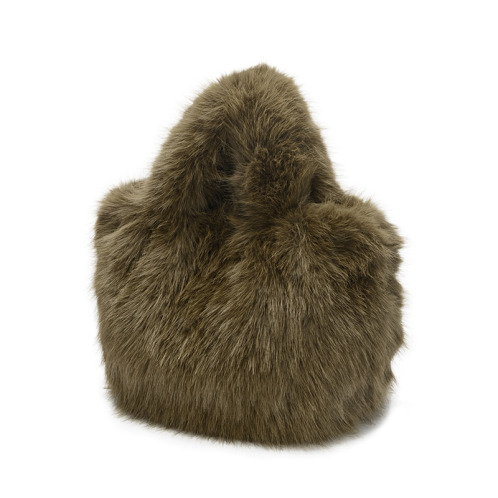 ラルジュ ボリューム フェイクファー トートバッグ