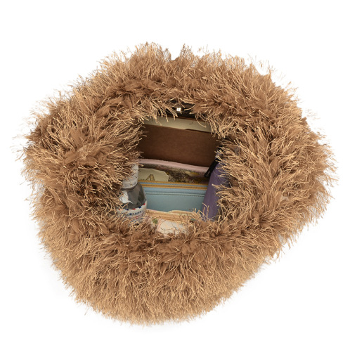 ラルジュ 軽量シャギー ワンハンドルトートバッグ