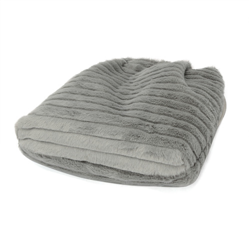 ラルジュ フェイクファートリミング トートバッグ