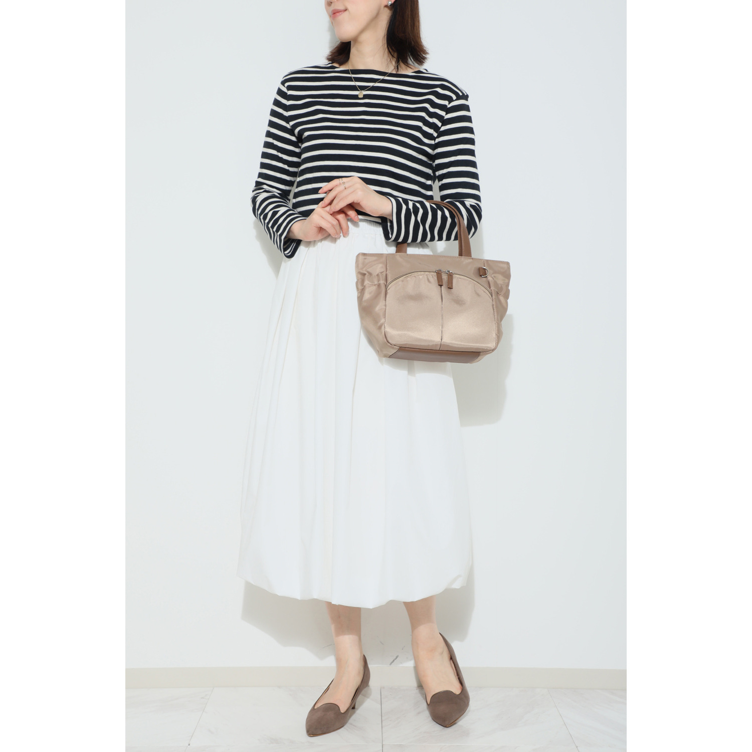 ラルジュ ポケットいっぱい 軽量トートバッグ